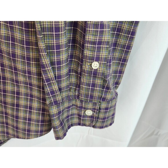 Ralph Lauren Custom Fit Mens 2XL Plaid Long Sleeve Button Down Shirt - Picture 6 of 10
